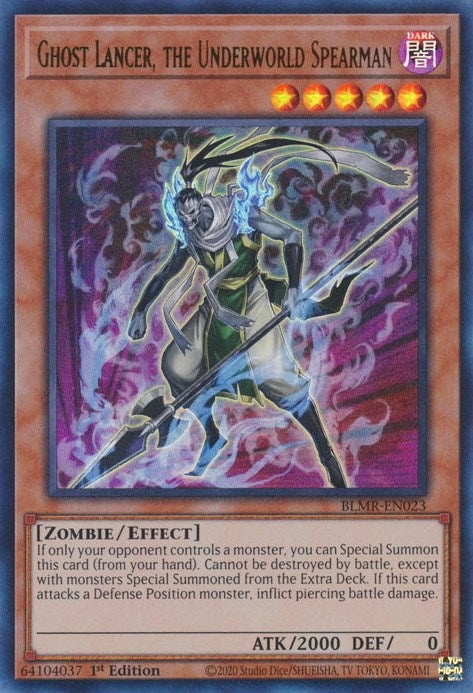 Ghost Lancer, the Underworld Spearman (BLMR-EN023)  Ultra Rare