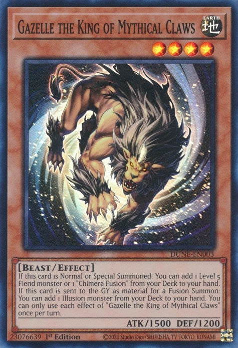 Gazelle the King of Mythical Claws (DUNE-EN003)  Super Rare