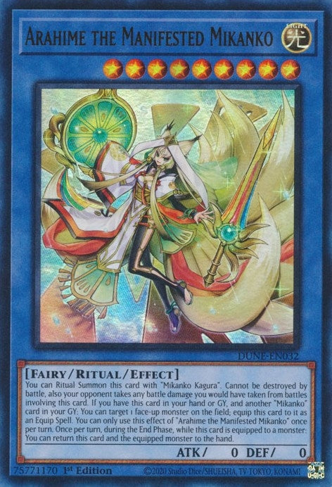 Arahime the Manifested Mikanko (DUNE-EN032)  Ultra Rare