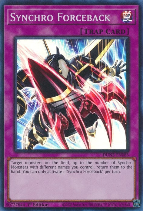 Synchro Forceback (DUNE-EN085)  Super Rare
