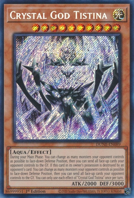 Crystal God Tistina (DUNE-EN089)  Secret Rare