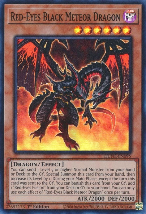 Red-Eyes Black Meteor Dragon (DUNE-EN095)  Super Rare