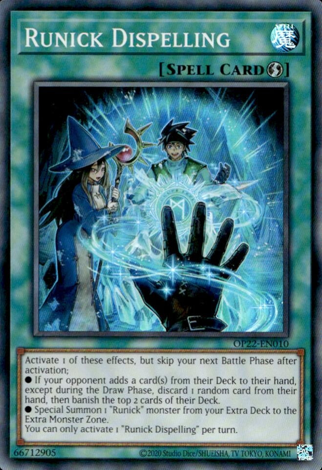 Runick Dispelling (OP22-EN010)  Super Rare