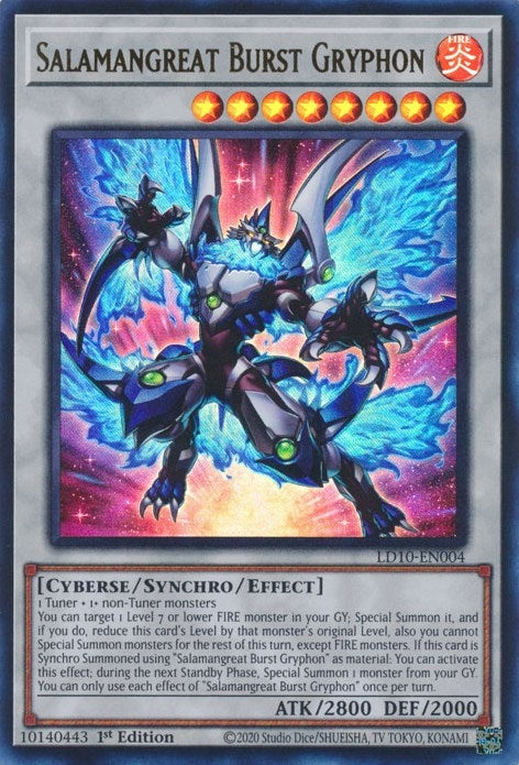 Salamangreat Burst Gryphon (LD10-EN004)  Ultra Rare
