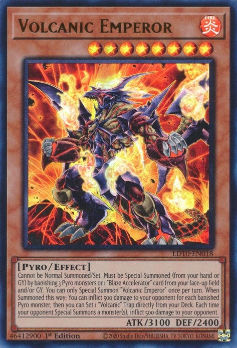 Volcanic Emperor (LD10-EN018)  Ultra Rare