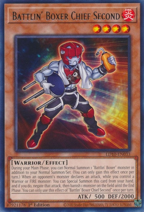 Battlin' Boxer Chief Second (LD10-EN033)  Rare