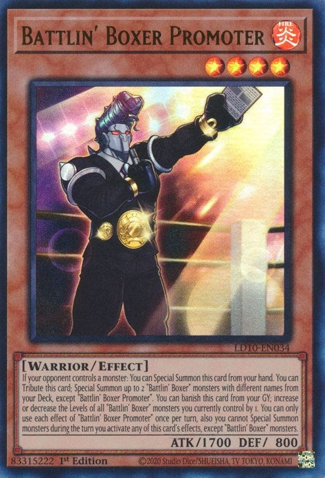 Battlin' Boxer Promoter (LD10-EN034)  Ultra Rare