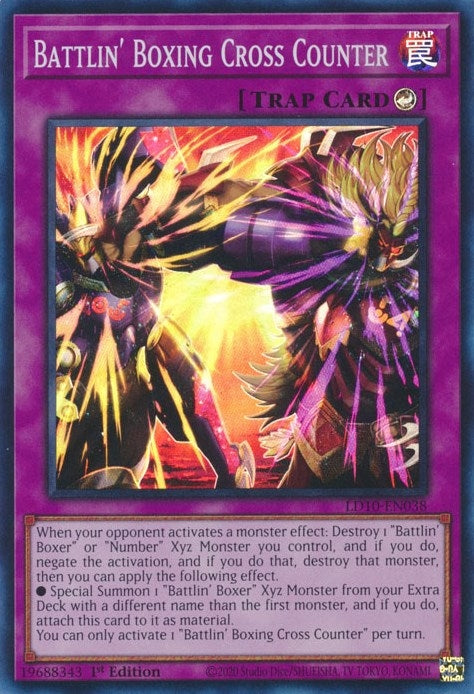 Battlin' Boxing Cross Counter (LD10-EN038)  Super Rare