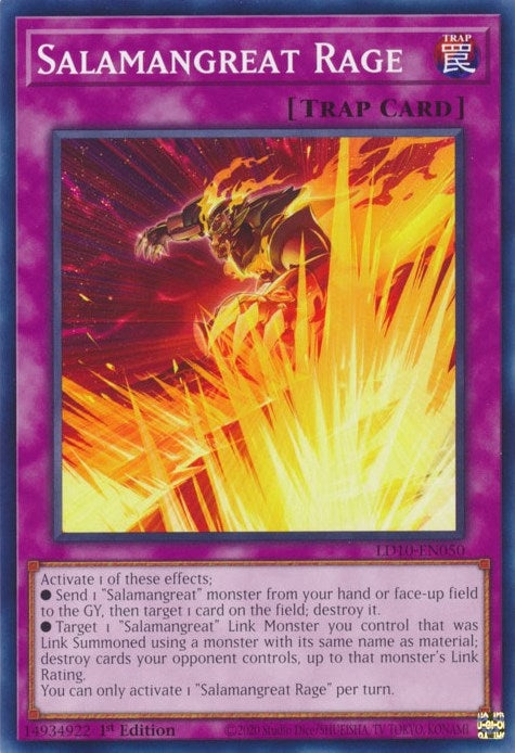 Salamangreat Rage (LD10-EN050)  Common