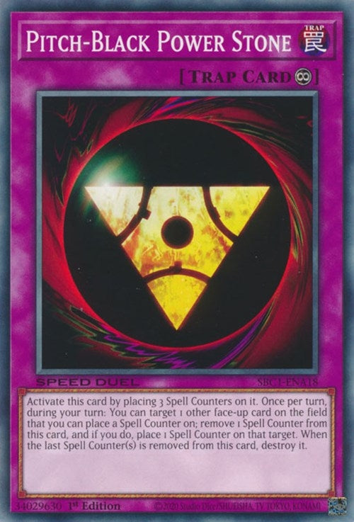 Pitch-Black Power Stone (SBC1-ENA18)  Common
