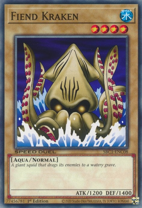 Fiend Kraken (SBC1-ENC08)  Common