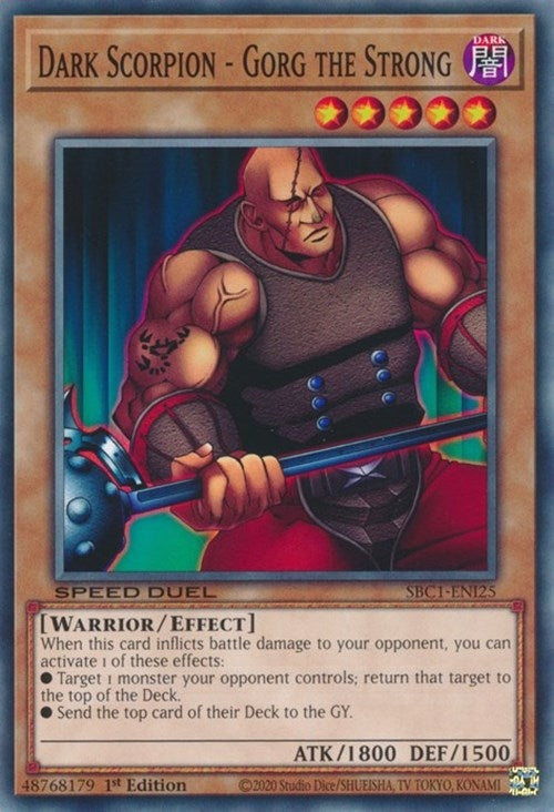 Dark Scorpion - Gorg the Strong (SBC1-ENI25)  Common