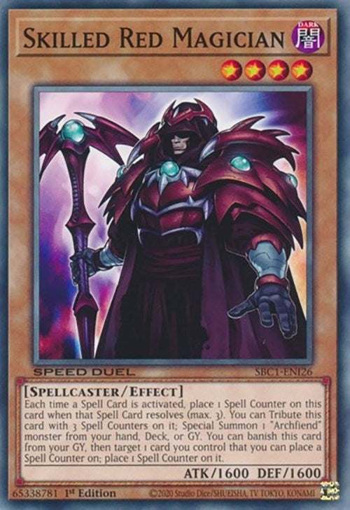 Skilled Red Magician (SBC1-ENI26)  Common