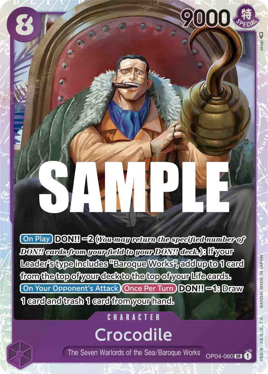 (OP04-060) Crocodile - Super Rare