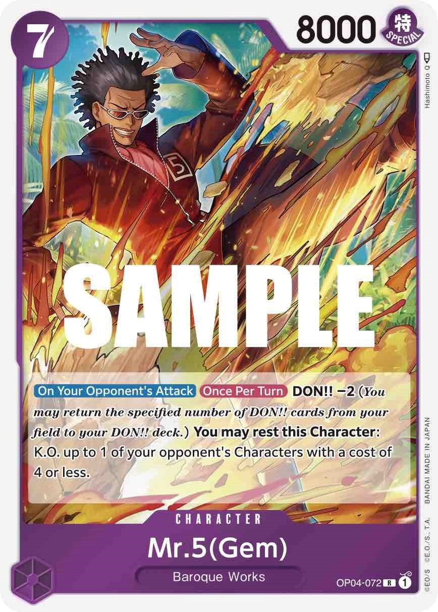 (OP04-072) Mr.5 (Gem) - Rare