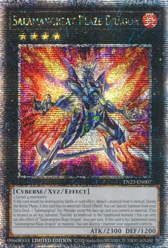Salamangreat Blaze Dragon  (TN23-EN007) (Limited) Quarter Century Secret Rare