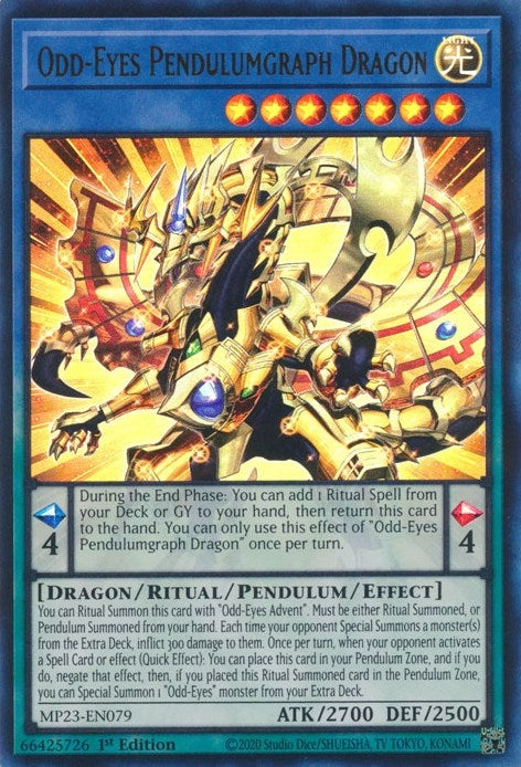 Odd-Eyes Pendulumgraph Dragon (MP23-EN079)  Ultra Rare