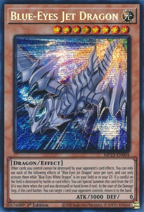 Blue-Eyes Jet Dragon (MP23-EN004)  Prismatic Secret Rare