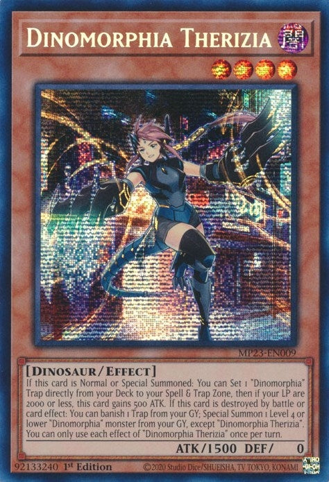 Dinomorphia Therizia (MP23-EN009)  Prismatic Secret Rare