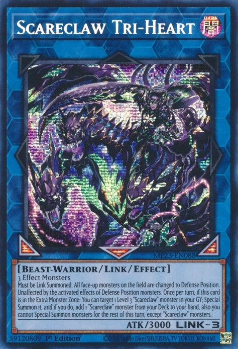 Scareclaw Tri-Heart (MP23-EN088)  Prismatic Secret Rare