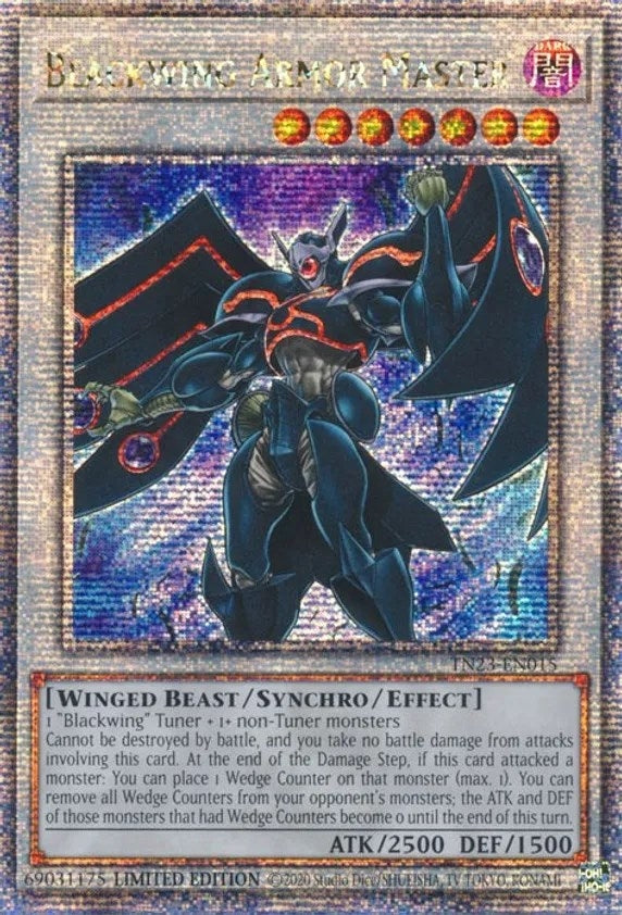 Blackwing Armor Master  (TN23-EN015) (Limited) Quarter Century Secret Rare