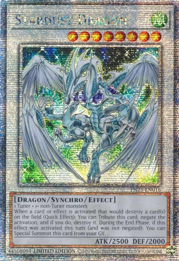 Stardust Dragon  (TN23-EN016) (Limited) Quarter Century Secret Rare