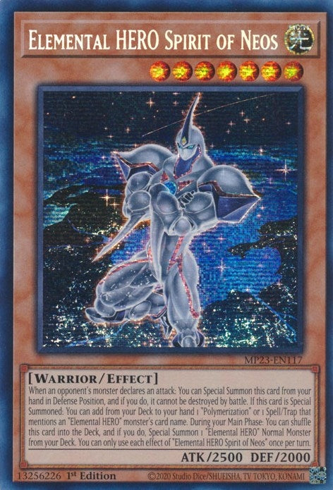 Elemental HERO Spirit of Neos (MP23-EN117)  Prismatic Secret Rare