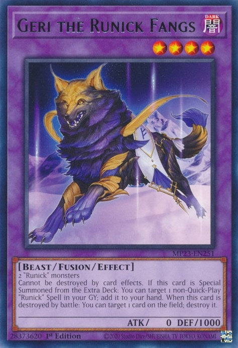 Geri the Runick Fangs (MP23-EN251)  Rare