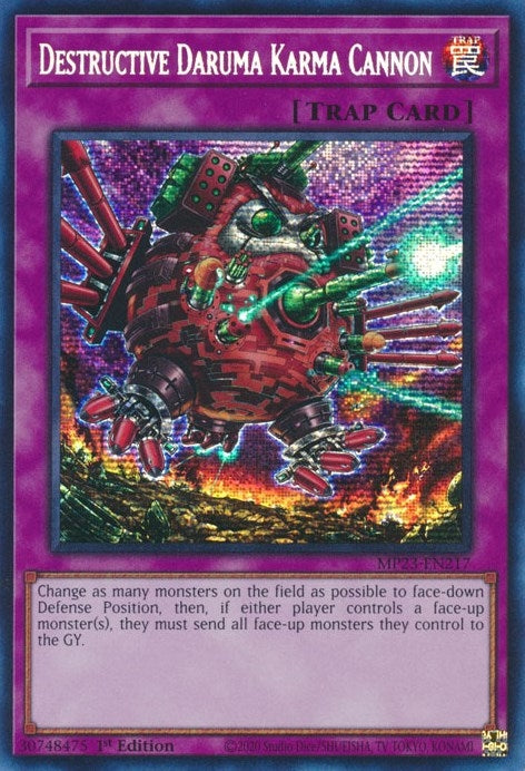 Destructive Daruma Karma Cannon (MP23-EN217)  Prismatic Secret Rare