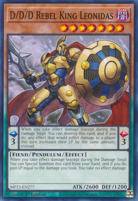 D/D/D Rebel King Leonidas (MP23-EN277)  Common