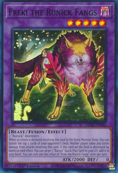 Freki the Runick Fangs (MP23-EN186)  Super Rare