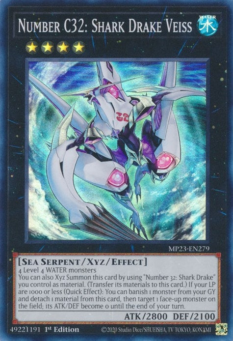 Number C32: Shark Drake Veiss (MP23-EN279)  Super Rare