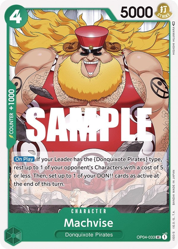 (OP04-033) Machvise - Uncommon