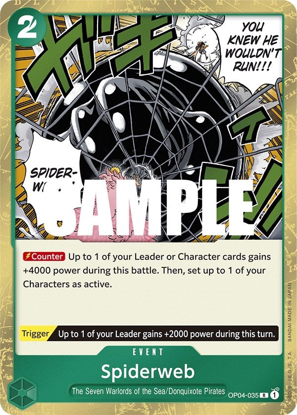 (OP04-035) Spiderweb - Rare