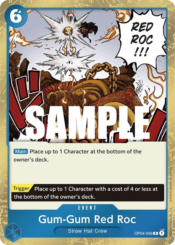 (OP04-056) Gum-Gum Red Roc - Rare
