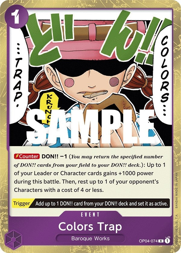 (OP04-074) Colors Trap - Rare