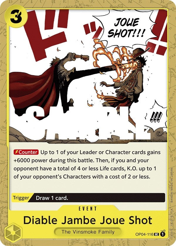 (OP04-116) Diable Jambe Joue Shot - Uncommon
