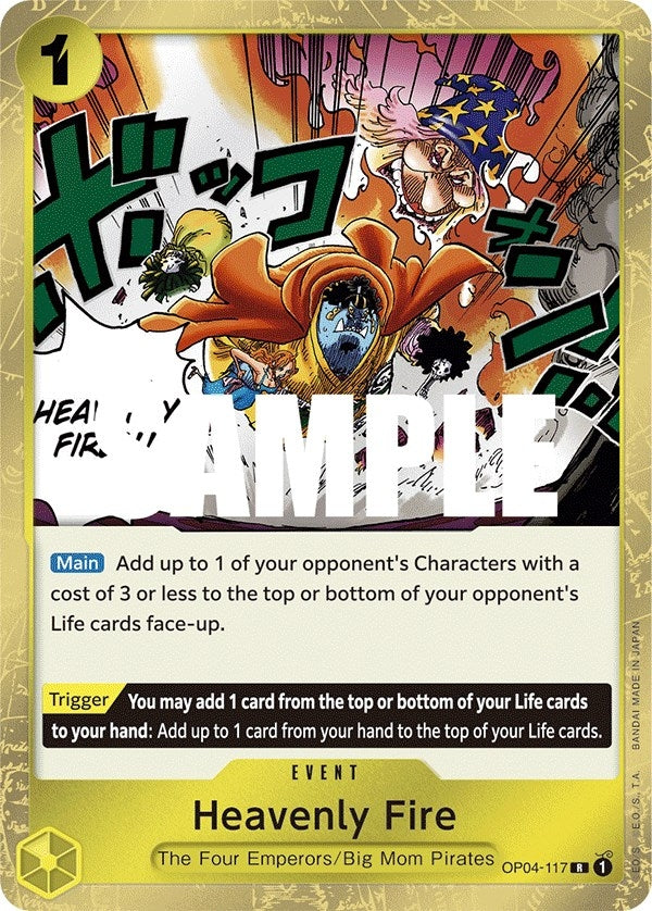(OP04-117) Heavenly Fire - Rare