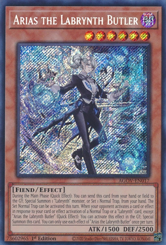Arias the Labrynth Butler (AGOV-EN017)  Secret Rare