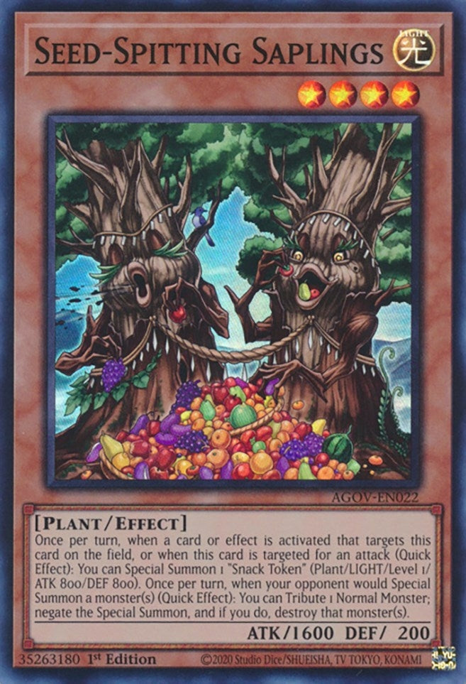 Seed-Spitting Saplings (AGOV-EN022)  Super Rare