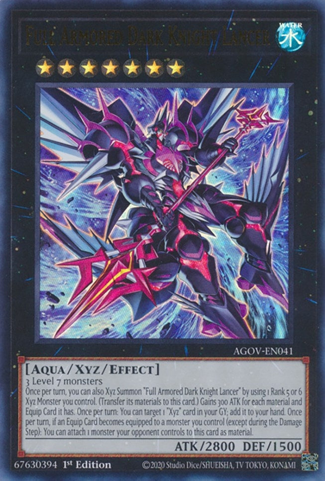 Full Armored Dark Knight Lancer (AGOV-EN041)  Ultra Rare