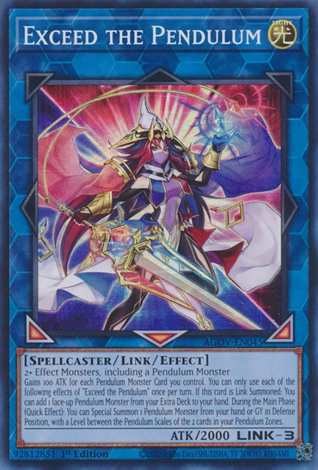 Exceed the Pendulum (AGOV-EN045)  Super Rare