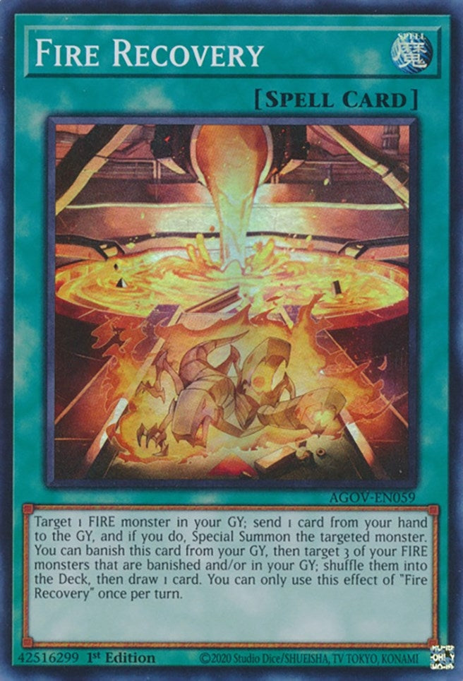 Fire Recovery (AGOV-EN059)  Super Rare
