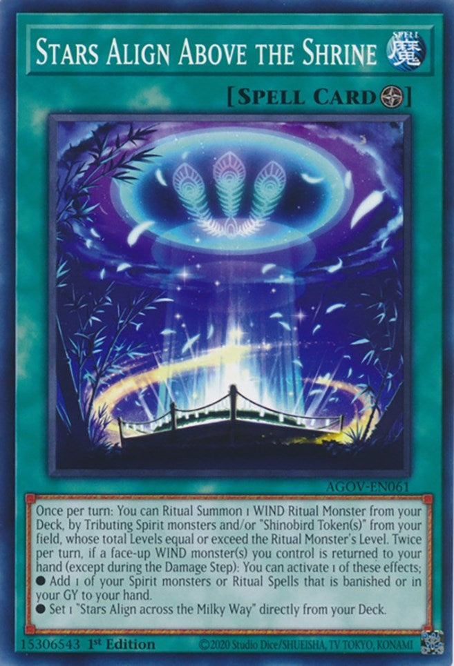 Stars Align Above the Shrine (AGOV-EN061)  Common