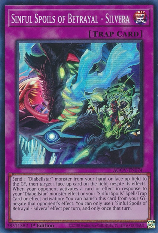 Sinful Spoils of Betrayal - Silvera (AGOV-EN074)  Super Rare