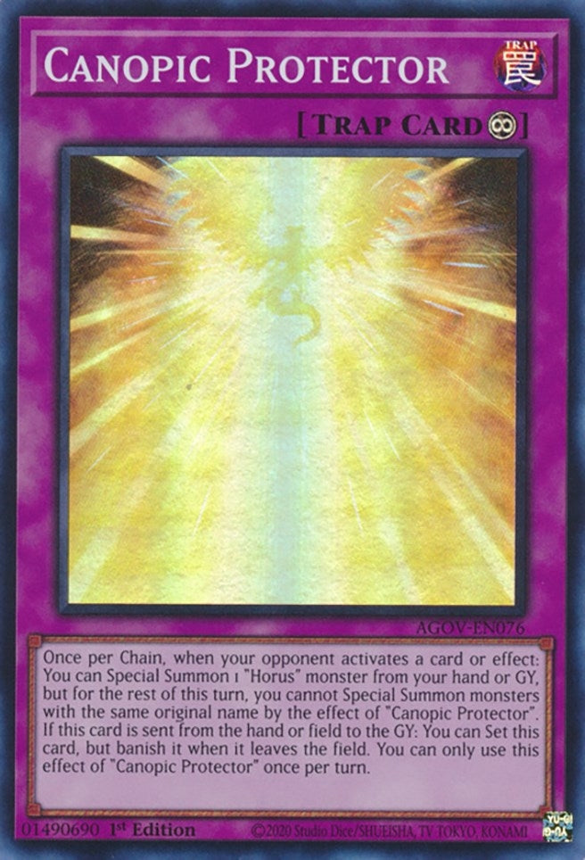 Canopic Protector (AGOV-EN076)  Super Rare