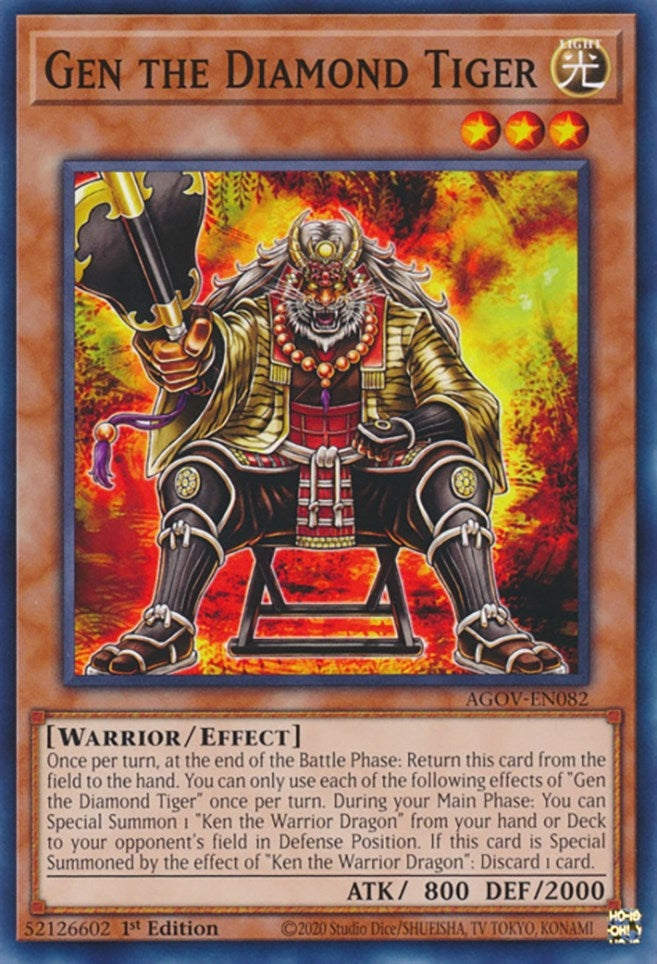 Gen the Diamond Tiger (AGOV-EN082)  Common