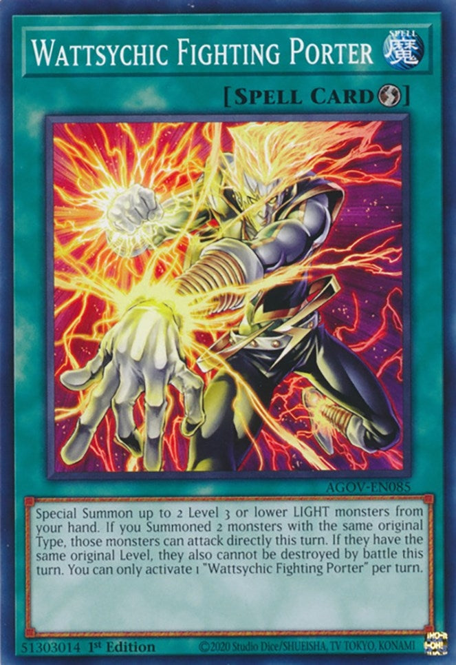 Wattsychic Fighting Porter (AGOV-EN085)  Common