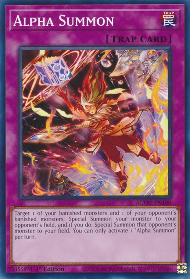 Alpha Summon (AGOV-EN100) (1st Edition)
