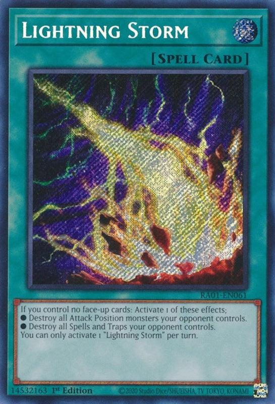 Lightning Storm  (RA01-EN061)  Secret Rare